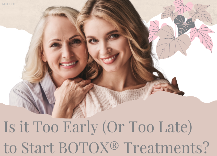 Mature woman and young woman happy with their BOTOX® results.