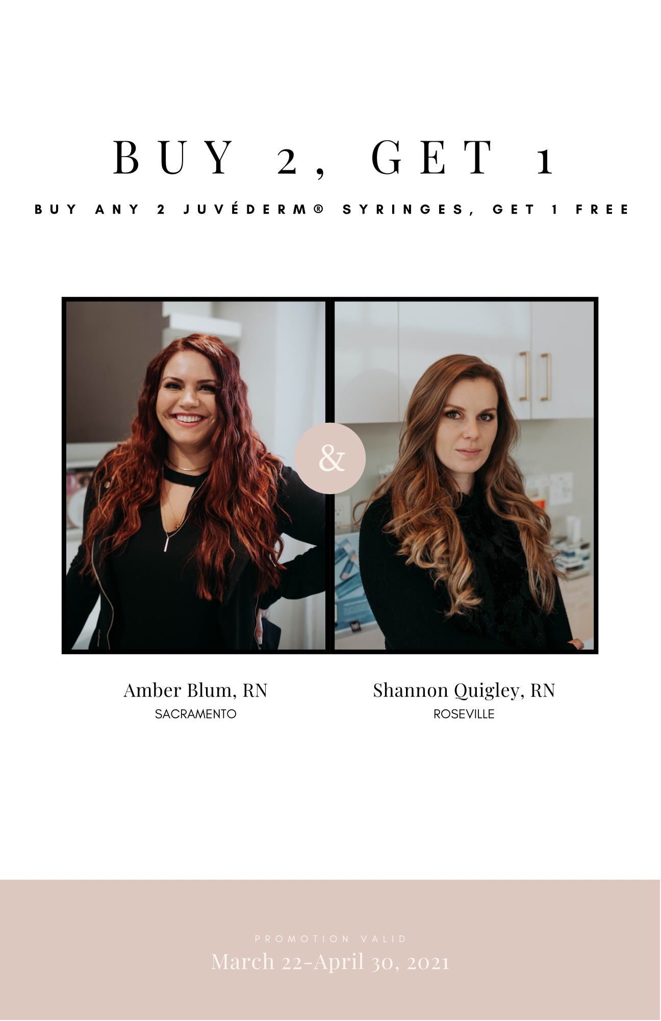 JUVÉDERM® aesthetic injectors Amber and Shannon