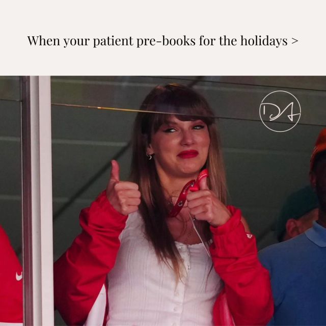 Nothing makes us happier! 😏 Now is the time to make your appointments before all the holiday craziness starts 😍⁣

To book: 
📲 Call (916) 844-4913
💬 Text (916) 461-8001
💻 Link in bio 

#botox #filler #prebook #taylorswift #traviskelce